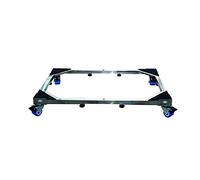 Base de machine à laver réglable Roues de congélateur pour réfrigérateur et congélateur Universel robuste Largeur 53-83 cm Support de base pour machine à laver Sèche-linge mobile et support