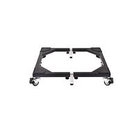 Base de machine à laver réglable Roues universelles pour appareils électroménagers Chariot réglable pour réfrigérateur-congélateur Longueur extensible 58,5-93 cm Support Base de machine à la