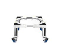 Base de machine à laver réglable Support de base de machine à laver réglable avec 4 roues pivotantes verrouillables Sèche-linge réglable de 45 à 65 cm et support de base Rondelles et cadres