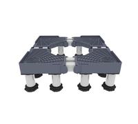 Base de Machine à Laver Réglable, Support Électroménager Longueur/Largeur 16.5-26in Hauteur 7.1-8.7in Charge 200kg Support Machine à Laver pour Frigo Sèche-linge Lave-vaisselle 12 Pieds Gris