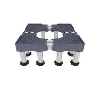 Base de Machine à Laver Réglable, Support Électroménager Longueur/Largeur 16.5-26in Hauteur 9.1-10.6in Charge 300kg Support Machine à Laver pour Frigo Sèche-linge Lave-vaisselle 12 Pieds Gris