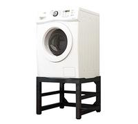 Base de machine à laver réglable Support élévateur de machine à laver Hauteur de 16,1 pouces Base de machine à laver Étagères en fer 61 x 61 cm Support de sèche-linge Rehausseur pour personn