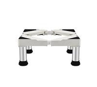 Base de Machine à Laver Support Lourd Forte Stabilité Réglable Longueur 50-75cm Réfrigérateur Socle Hauteur 10/15/20/25cm Pieds acier inoxydable Piédestal Antidérapant