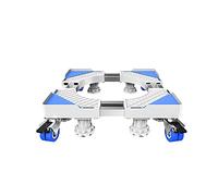 Base De Machine à Laver Sur Roulettes Support Lourd 300kg Base pour RéFrigéRateur/Lave-Linge/SèChe-Linge RéGlable Longueur 59-76cm Largeur 52-70cm Chariot De Transport (4 Legs 4 Wheels)