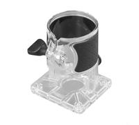 Base de machine à tailler pour le travail du bois, base de toupie en plastique avec bouton de verrouillage réglable, guide de défonceuse plongeant transparent et noir pour Protec
