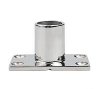 Base de main courante marine, raccord de tube rectangulaire à 90 degrés, matériel de bateau en acier inoxydable 316, garantie de résistance à la rouille, pour tuyau de 22 mm et 25 mm, rail de pont de