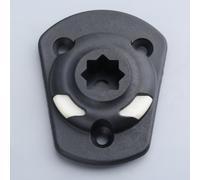 Base De Montage Affleurante En Nylon Noir Pour Kayak Et Bateau, Support De Canne À Pêche En Mer, Kit De Matériel, Accessoires Pour Bateaux À Rames, 1 Pièce