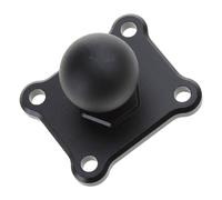 Base de montage carrée en alliage d'aluminium avec boule de 2,5 cm pour montage de tête pour Zumo 400/450/500/550/660 pour caméra de moto, connecteurs rapides, clip de cou, adaptateur de boucle, kit