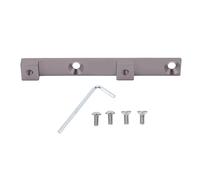 Base de montage de porte-bidon de vélo, supports de cage de position de vélo à double trou 107 x 12 x 8 mm, adaptateur de réglage de position de trou pour cadre de vélo de montagne (Gris clair)
