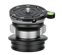 Base de nivellement LB-75S 75 mm pour trépied systématique 70 mm avec col de Verrouillage Papillon, Charge maximale +/-15° d'inclinaison Compatible avec LN-364C / LM-364C