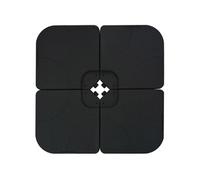 Base de parasol amovible VIDAXL - remplissage 60L sable/eau - Noir - Rectangulaire - Plastique - Résine