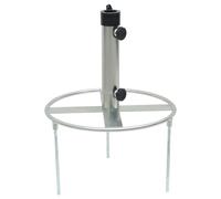Base de parasol avec piquets de sol ?38/48 mm argenté acier vidaXL