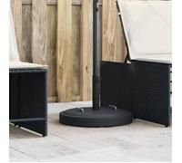vidaXL Base de parasol avec poignées pour mâts Ø38/48 mm, 25 kg, rond