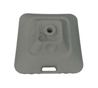 Base De Parasol Carrée En Plastique - Marbueno Summer - 45x45x27 Cm - 30l - Blanc - Compatible Ø22/25/28/32/38 Mm Multicolore