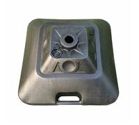 Base De Parasol Carrée En Plastique - Marbueno Summer - 45x45x27 Cm - 30l - Noir - Compatible Ø22/25/28/32/38 Mm Multicolore