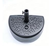Base De Parasol Demi-ronde Remplissable, Support Patio Semi-circulaire