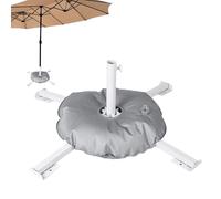 Base de parasol d'extérieur, support pliable robuste | Capacité de 10 kg - Base de parasol portable avec sac à eau rechargeable | Pour jardin, plage, cour, sol, sable, porche