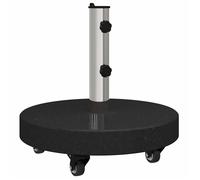 vidaXL Pied de parasol Ombre Moderne – Base granit résistante aux intempéries, Noir 45 x 45 x 45 cm