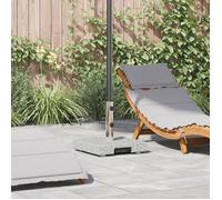 vidaXL Base de parasol à roulettes avec poignée – Granit gris 29 kg Carré