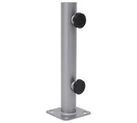 vidaXL Base de parasol pour mât Ø32/34/38 mm acier argenté