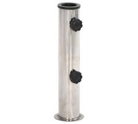 Base de parasol pour m?t ?38/48 mm argenté inox base de parapluie vidaXL