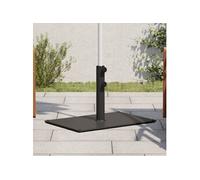 Base de parasol pour mâts Ø32 38 48 mm 15 kg rectangulaire