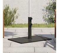 Base de parasol pour mâts Ø32 38 48 mm 15 kg rectangulaire Noir G