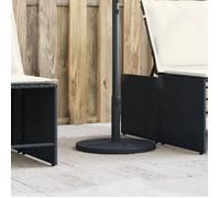 vidaXL Base de parasol - pour mâts Ø38/48 mm - 12 kg - Ronde