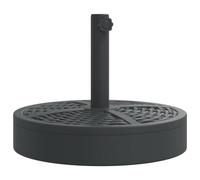 vidaXL Base de Parasol pour mâts Ø38 / 48 mm 25 kg Rond, Base de Parasol, Pied de Parasol de terrasse, Porte-Parasol, Support de Parasol