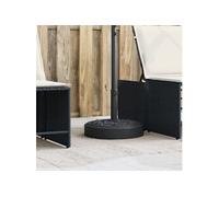 vidaXL Base de parasol pour mâts Ø38/48 mm 25 kg rond