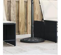 Base de parasol pour mâts Ø38 48 mm 9 kg demi rond