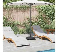vidaXL Base de parasol pour mâts ronds avec roues Ø38-48 mm 13 kg Jardin Terrasse Extérieur