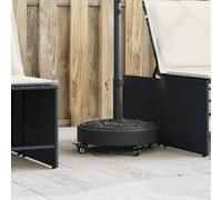 Base de parasol pour mâts Ø38 / 48 mm 9 kg demi-rond base de parasol vidaXL