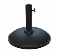 Base De Parasol Ronde En Ciment - Marbueno Summer - 36x29,5 Cm - 11 Kg - Gris - Compatible Ø30/35/38 Mm Multicolore