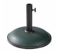 Base de parasol ronde en ciment - MARBUENO SUMMER - 36x29,5 cm - 11 kg - Vert - Compatible Ø30/35/38 mm - Design moderne