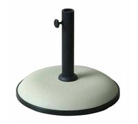 Base De Parasol Ronde En Ciment - Marbueno Summer - 41,5x35 Cm - 15 Kg - Blanc - Compatible Ø30/35/38 Mm Multicolore