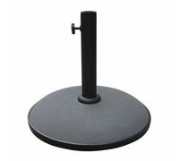 Base De Parasol Ronde En Ciment - Marbueno Summer - 45x36 Cm - 20 Kg - Gris - Compatible Ø30/35/38 Mm Multicolore