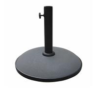 Base De Parasol Ronde En Ciment - Marbueno Summer - 45x36 Cm - 20 Kg - Gris - Compatible Ø30/35/38 Mm Multicolore