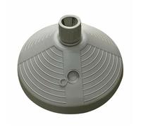 Base De Parasol Ronde En Plastique - Marbueno Summer - 38x38x14 Cm - 10l - Blanc - Compatible Ø22/25/28/32 Mm Multicolore