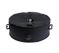 Base de parasol ronde remplie d'eau avec poignée, support résistant aux intempéries pour une utilisation en extérieur sur les terrasses, jardins, piscines et plages (20 l)