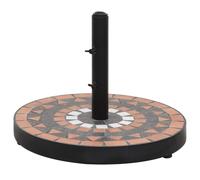Base de parasol terre cuite rond 12 kg support de parasol vidaXL