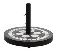Base de parasol terre cuite rond 12 kg support de parasol vidaXL
