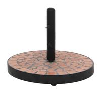 vidaXL Base de Parasol Terre Cuite Rond 12 kg, Support de Parasol, Support de Parasol extérieur, Parasol Cantilever avec Base, Poids de Parasol