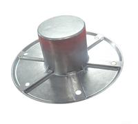 Base de pied de table en aluminium robuste avec diamètre extérieur de 15 cm et diamètre intérieur de 5,7 cm pour camping-car, bateau, remorque, socle de montage au sol, unité de rechange directe