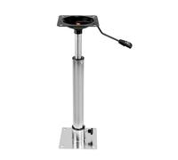 Base de pivot du siège - hauteur réglable en acier inoxydable premium 55 à 70 cm | Pied de siège de bateau | Post de sièg fileté avec rotation à 360 ° pour les chaises de sièges marins et de pêche