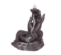 Base de Porte-Encens Brûleur d'encens en Bois de Santal Violet, brûleur à Reflux for la Maison, décoration créative, Fontaine Cascade intérieure