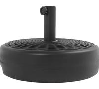 Base de porte-parapluies, remplissable pour la stabilité, design moderne et élégant, noir