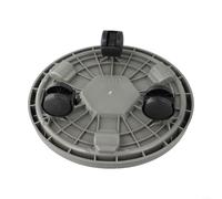 Base de pot de fleurs en plastique avec roues pivotantes intégrées et poulie de fixation robuste pour une installation rapide et une utilisation sûre (gris)