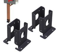 Base de Poteau Réglable | 4 Pièces Réglable en Acier Lourd | Support de Poteau en Béton | Pour Une Utilisation Extérieure Comme Poteau de Boîte aux Lettres, Pergola, Pieds de Table, Colonnes De