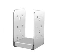 Base de poteau réglable en acier inoxydable, connecteur colonne bois 4x4 pouces for Support belvédère, montage